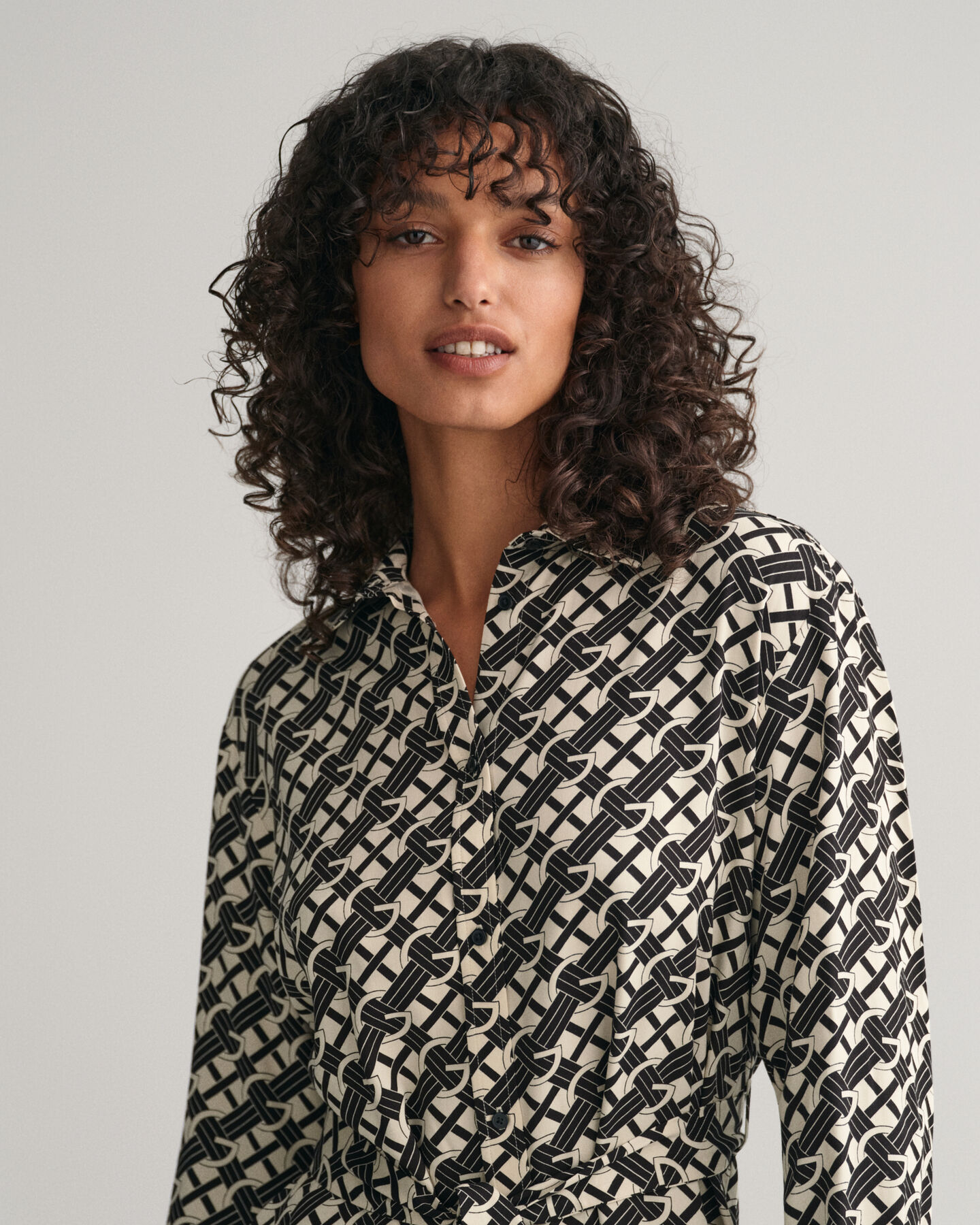 G Patterned skjortekjole