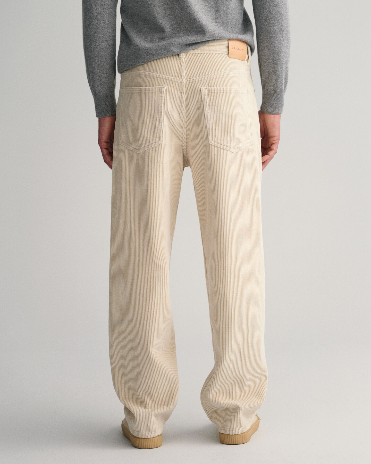 Loose fit jeans af jernbanefløjl