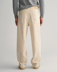 Loose fit jeans af jernbanefløjl