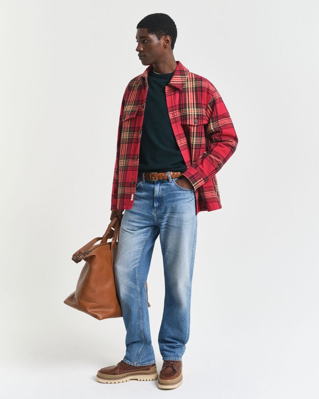 Crewneck sweater i ekstra fin lammeuld