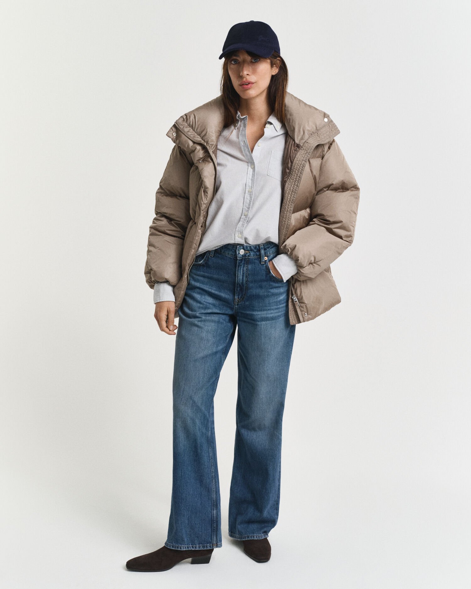 Relaxed fit dunjakke