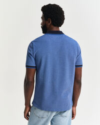 4-farvet Oxford piqué poloskjorte