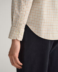 Regular fit Window Check skjorte af twill