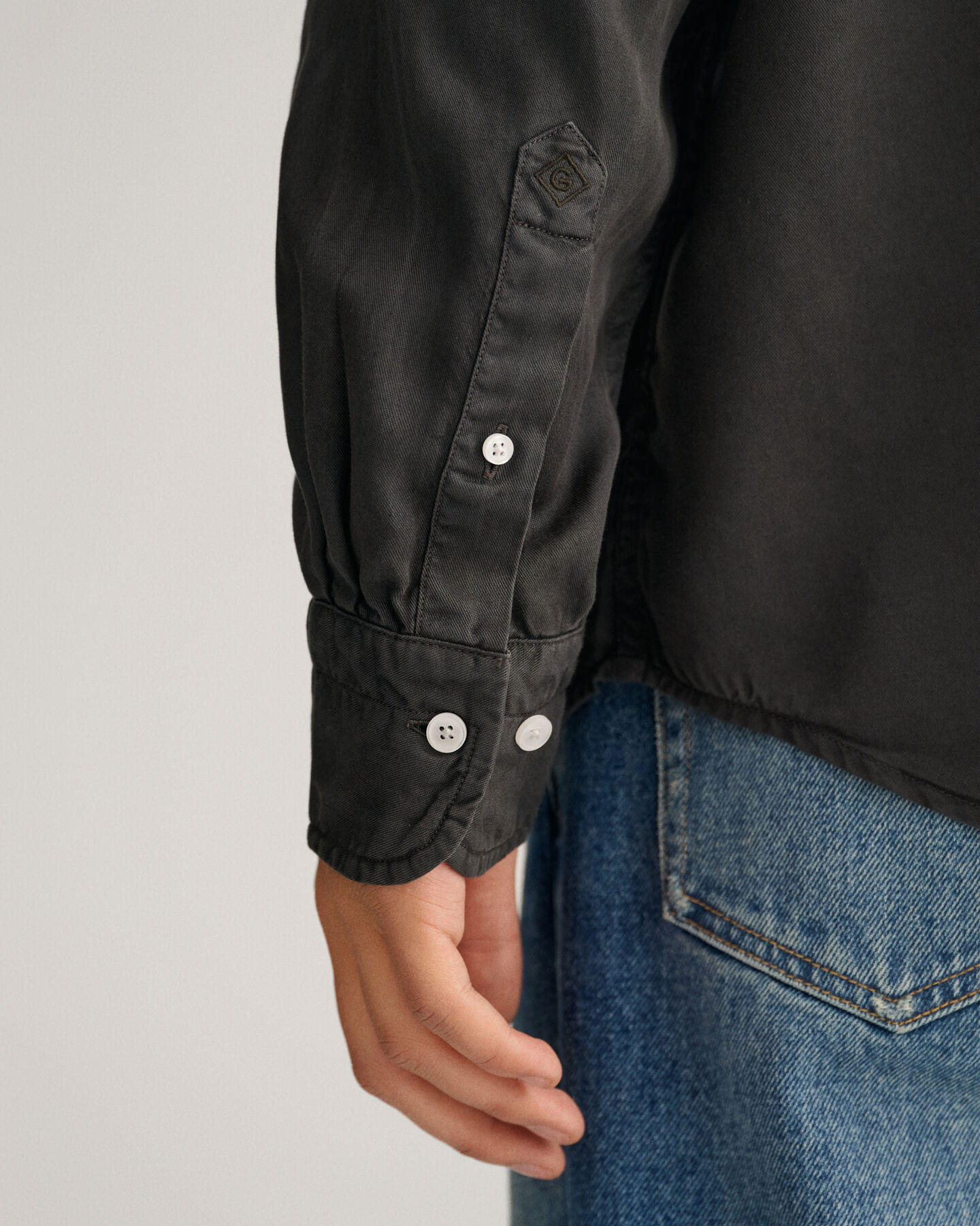 Relaxed fit garment-dyed lyocell-skjorte