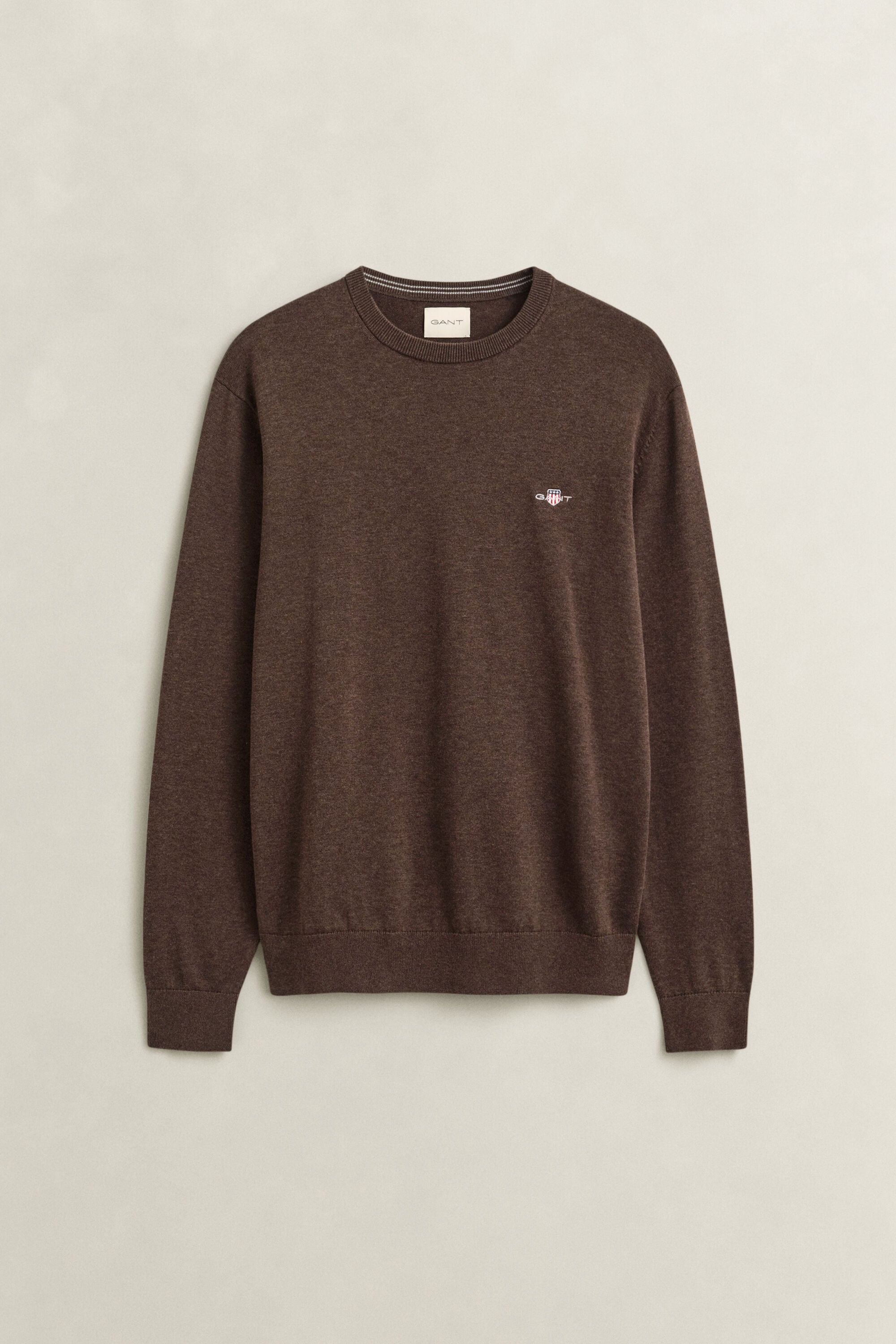 Crewneck sweater i bomuld