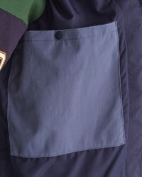 Jakke med hætte og blokke