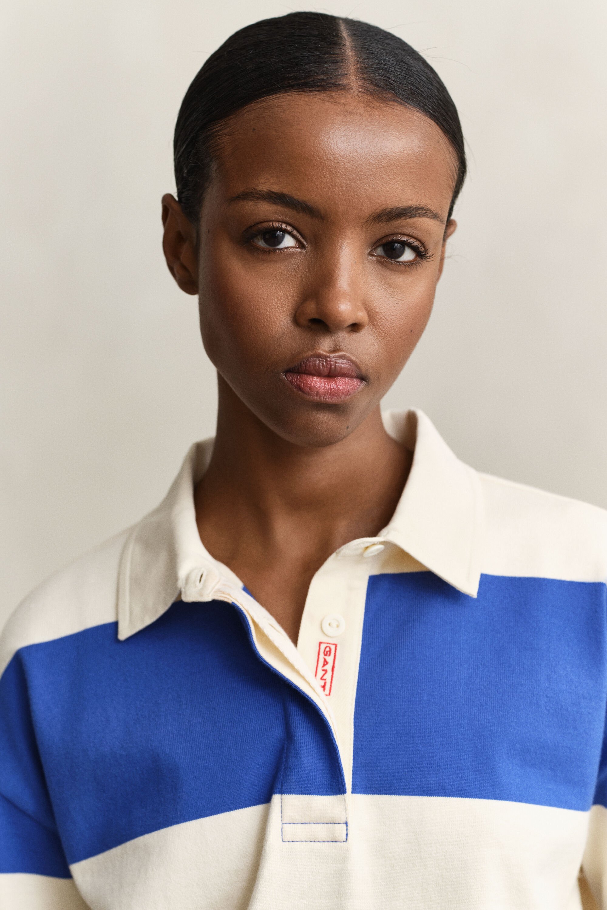 Stribet Heavy Rugger af bomuld