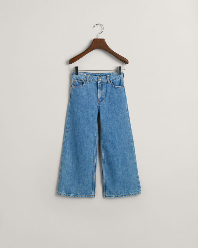 Girls jeans med brede ben