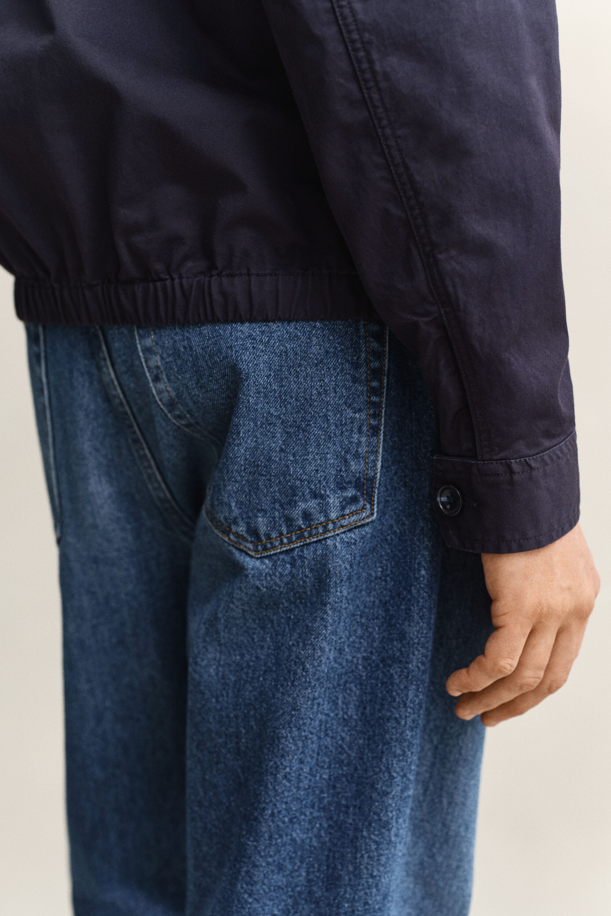 Windcheater jakke i bomuld