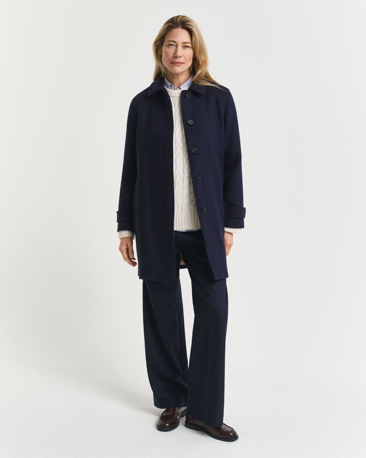 Bilfrakke af uldblanding