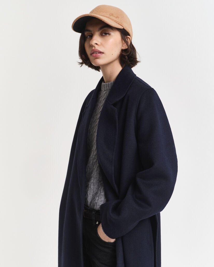 Skinnende Melton cap