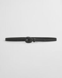 Bælte med læderbetrukket spænde