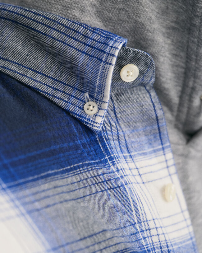 Regular fit flannelskjorte med skyggetern