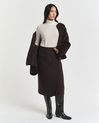 Rullekrave sweater af ekstra fin merinould