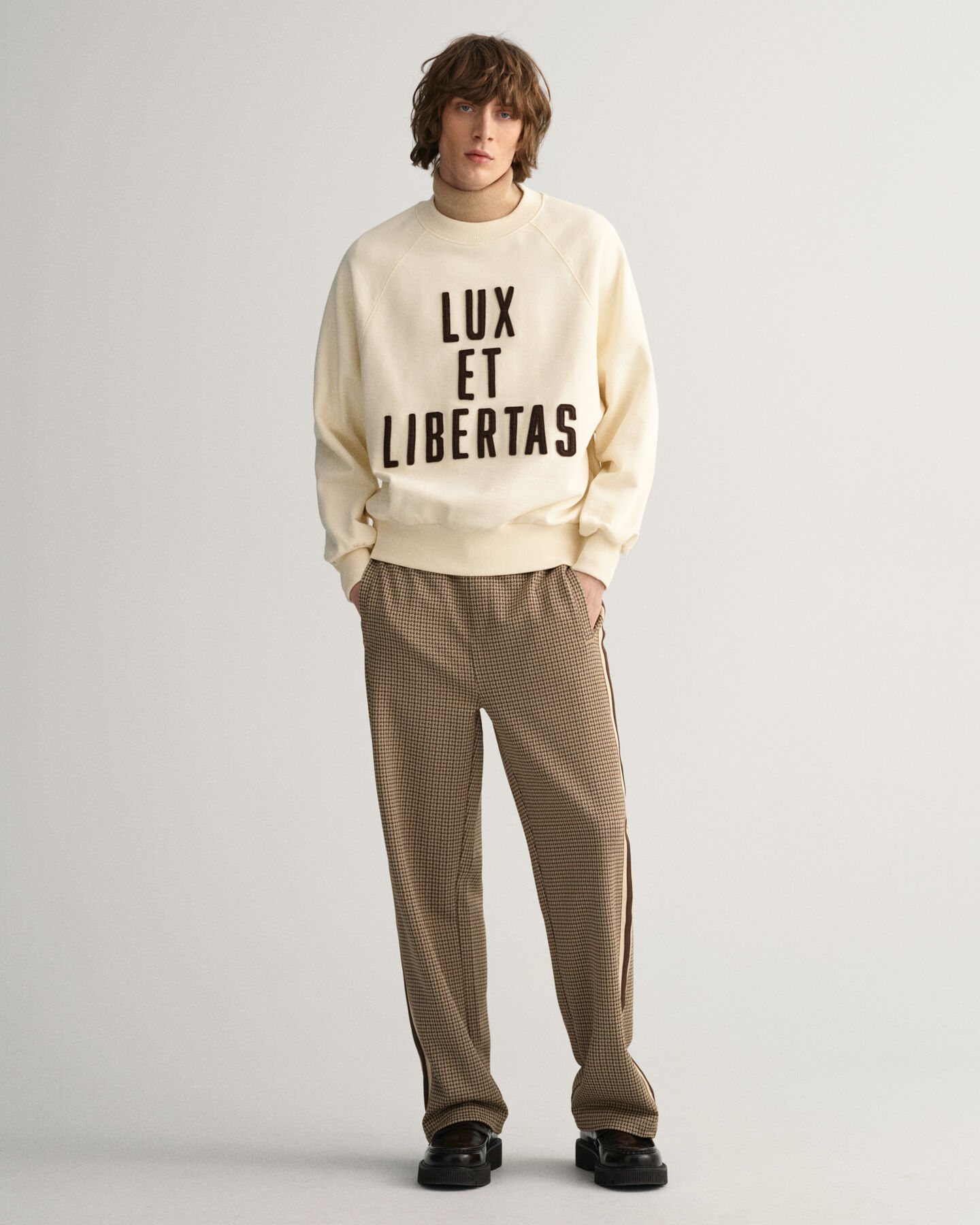 Luxe sweatshirt med crewneck