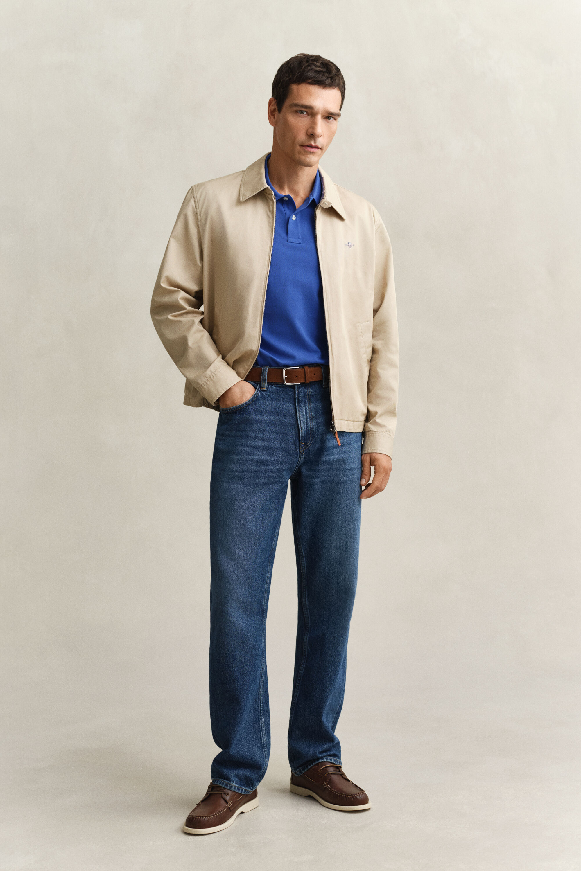 Poloskjorte med regulær pasform