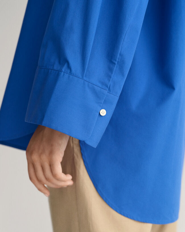 Oversized fit skjorte med brede manchetter