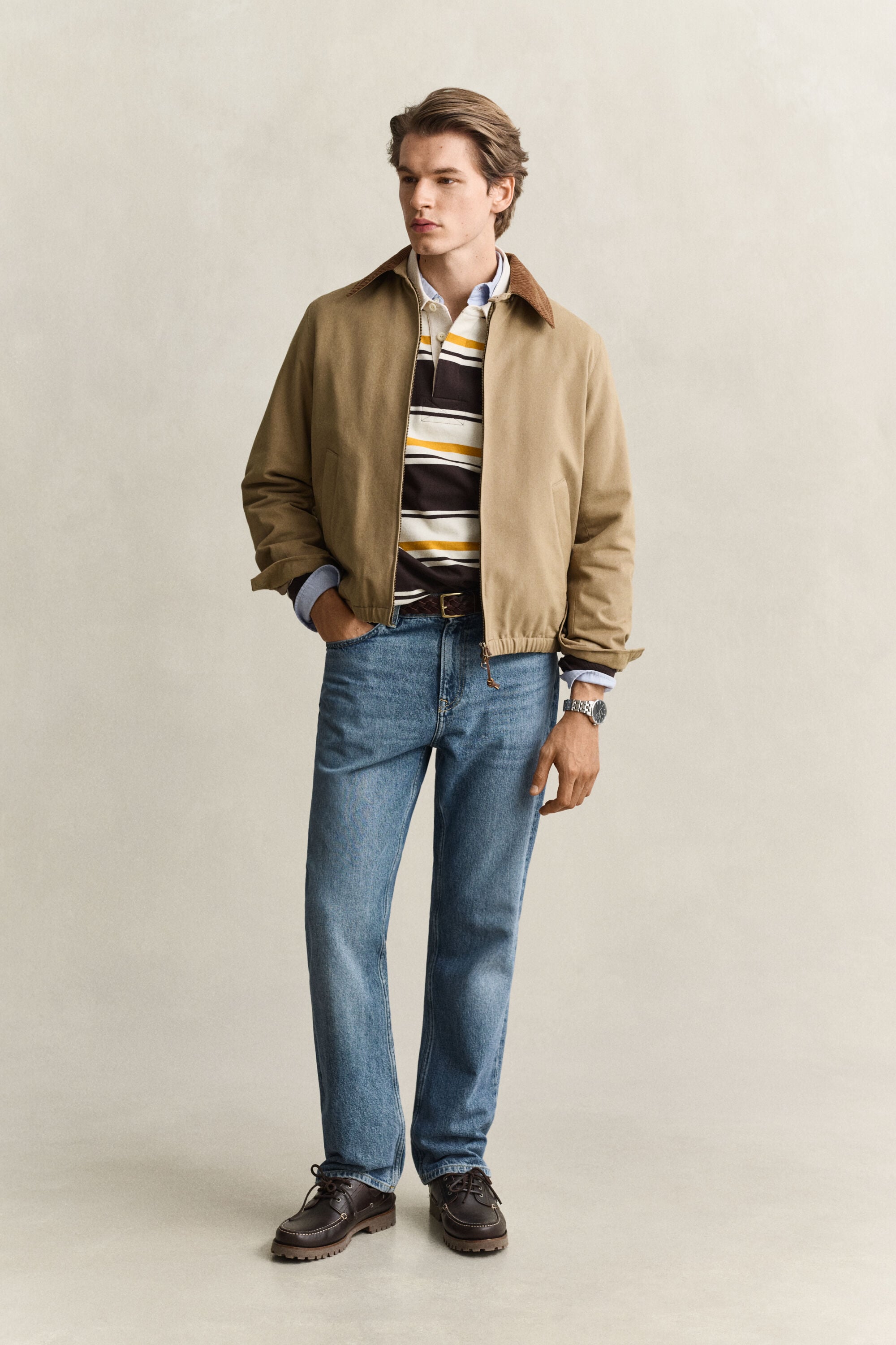 Harrington-jakke i moleskin