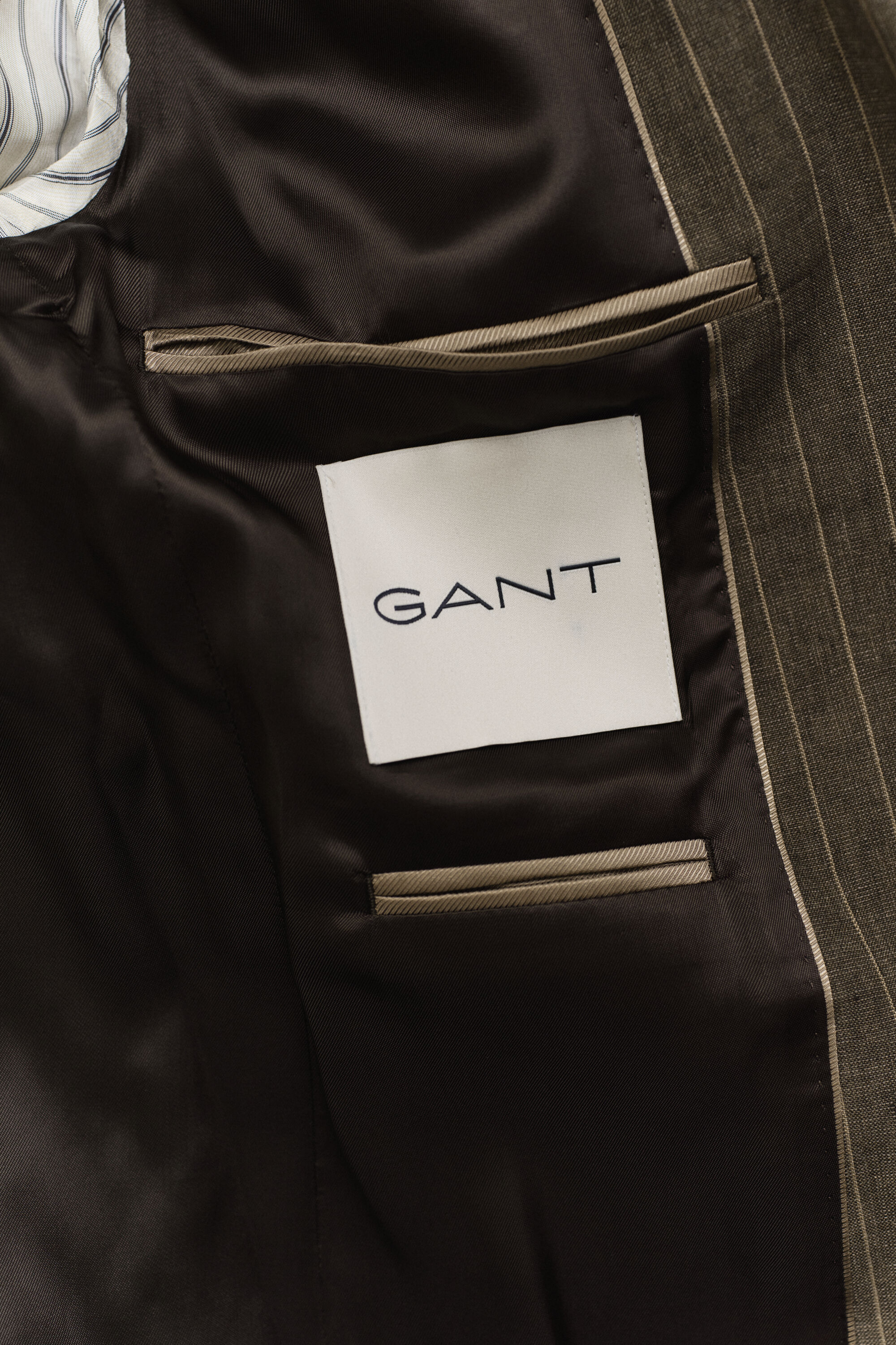 Nålestribet jakkesæt-jakke