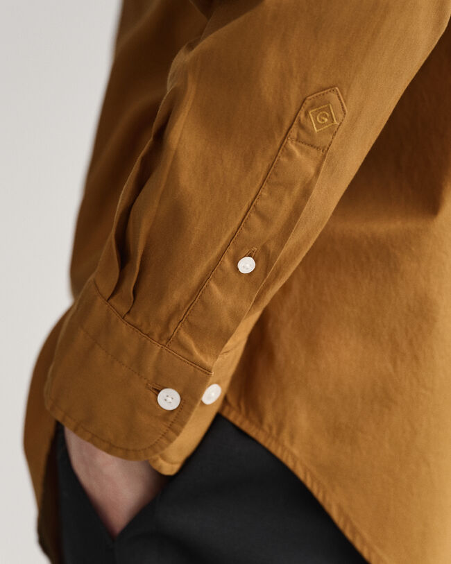 Relaxed fit garment-dyed Oxford-skjorte