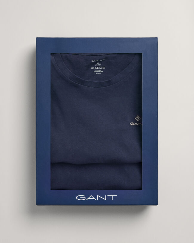 Pyjamass&aelig;t med T-shirt i gave&aelig;ske