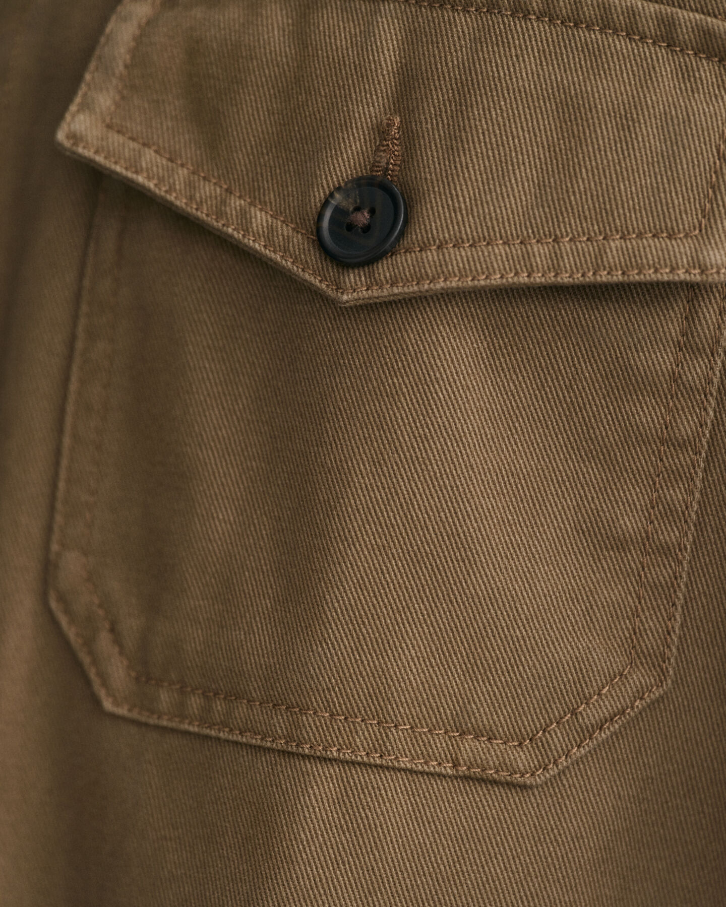 Overskjorte i børstet twill