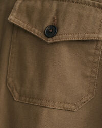 Overskjorte i børstet twill