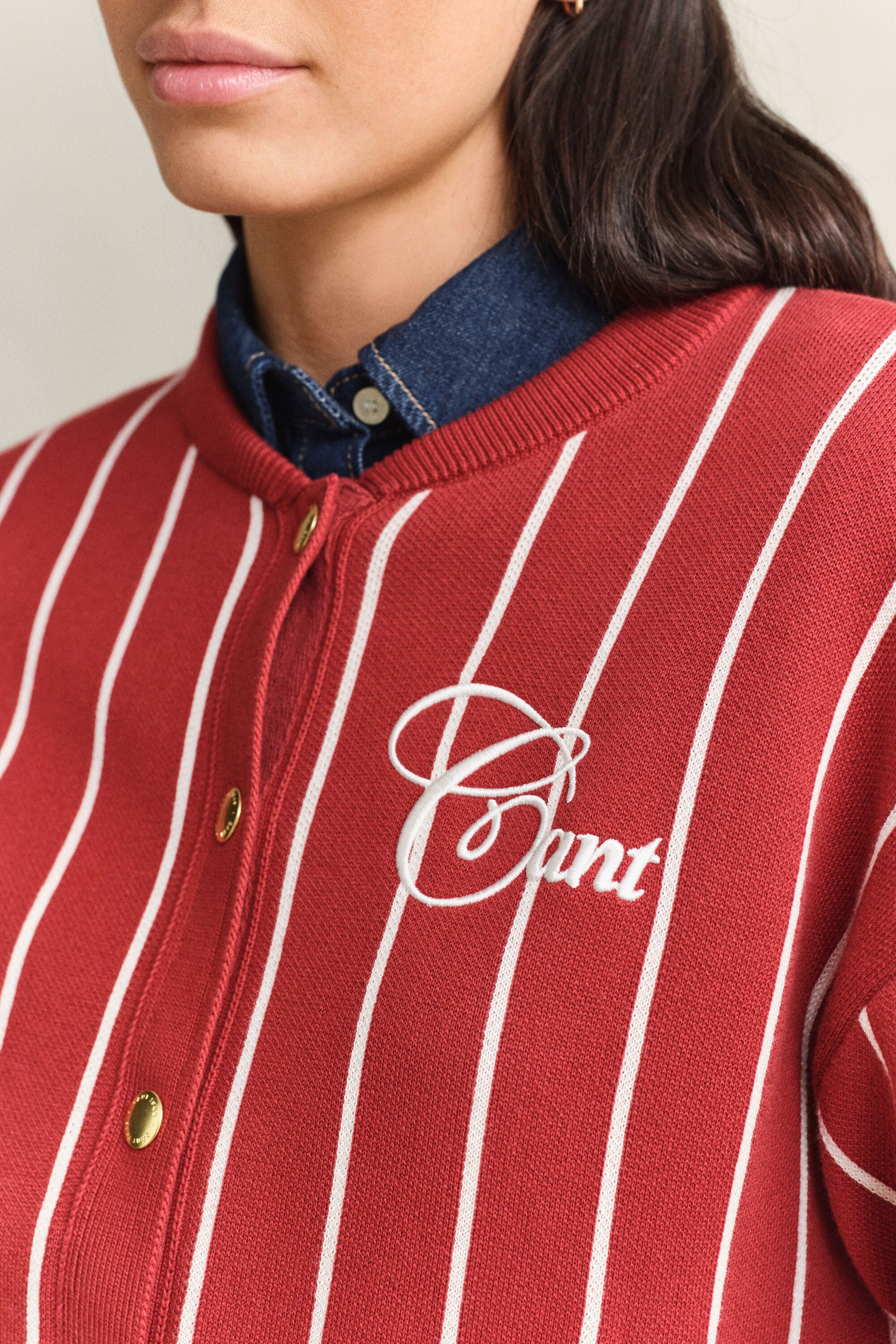Strikket Varsity Jacket