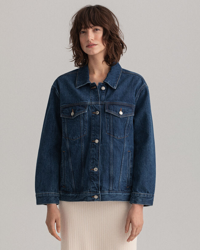 Oversized denimjakke