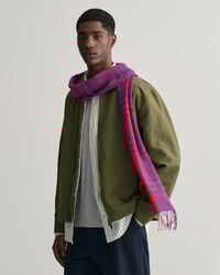 Ternet vævet tørklæde i merinould