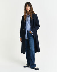 Relaxed fit klassisk stribet poplin-skjorte