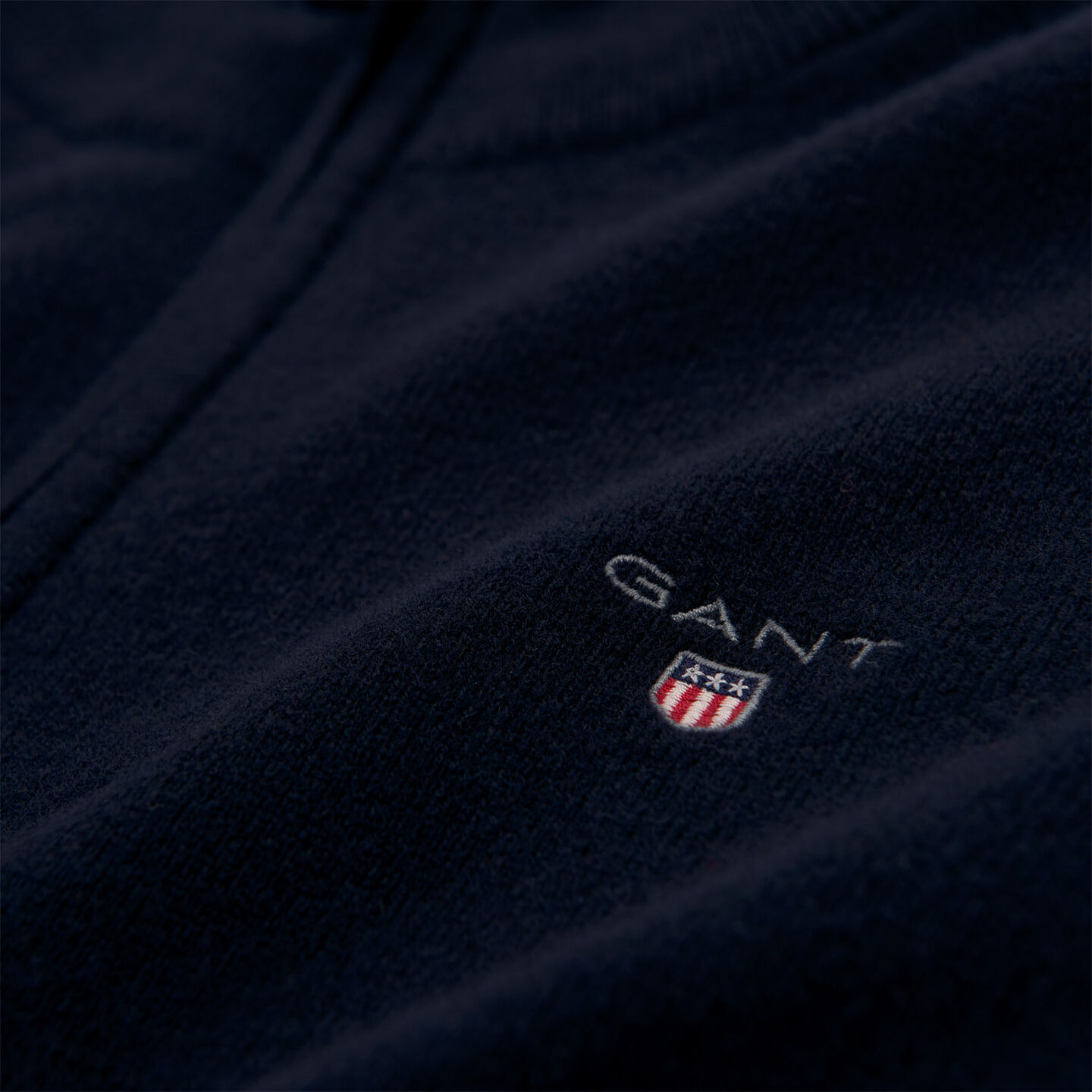 Cardigan af ekstra fin lammeuld med lynlås