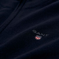 Cardigan af ekstra fin lammeuld med lynlås