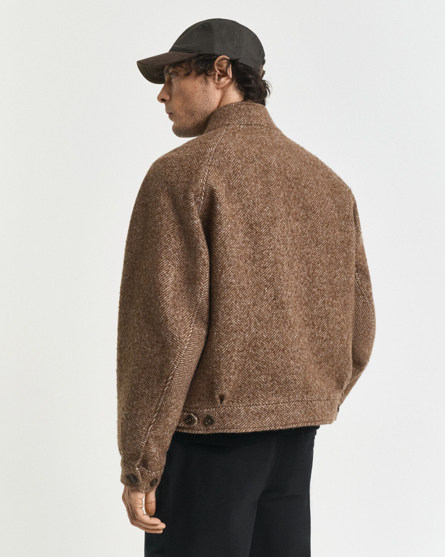 Harrington jakke af uld