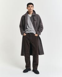 Sweater med V-hals af ekstra fin lammeuld