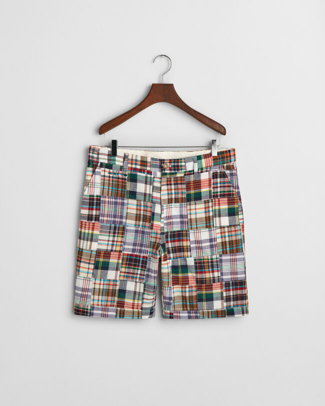 Regular fit shorts med patchwork