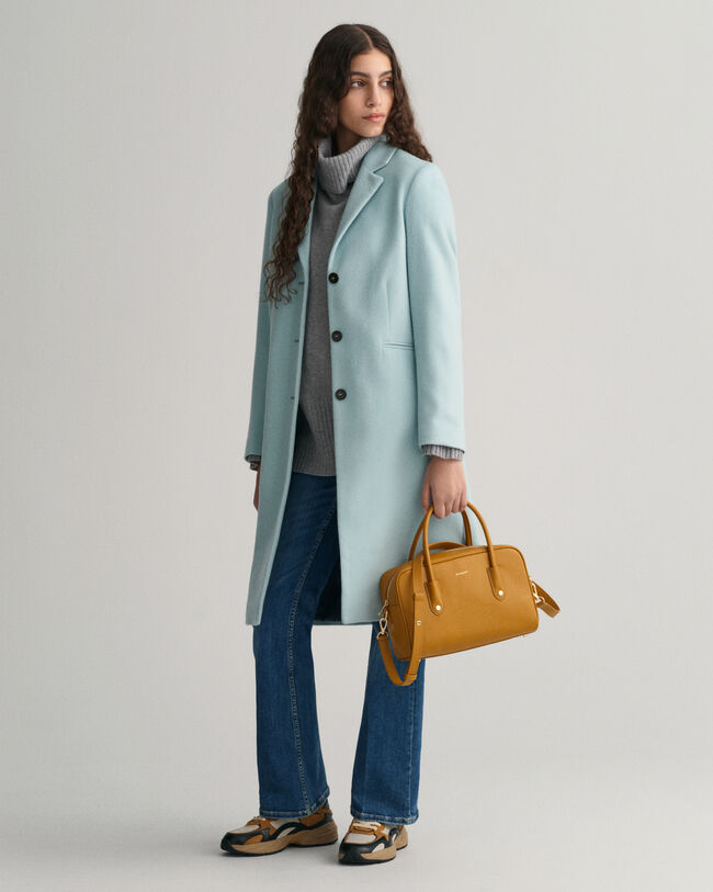 Skræddersyet frakke af uldblanding