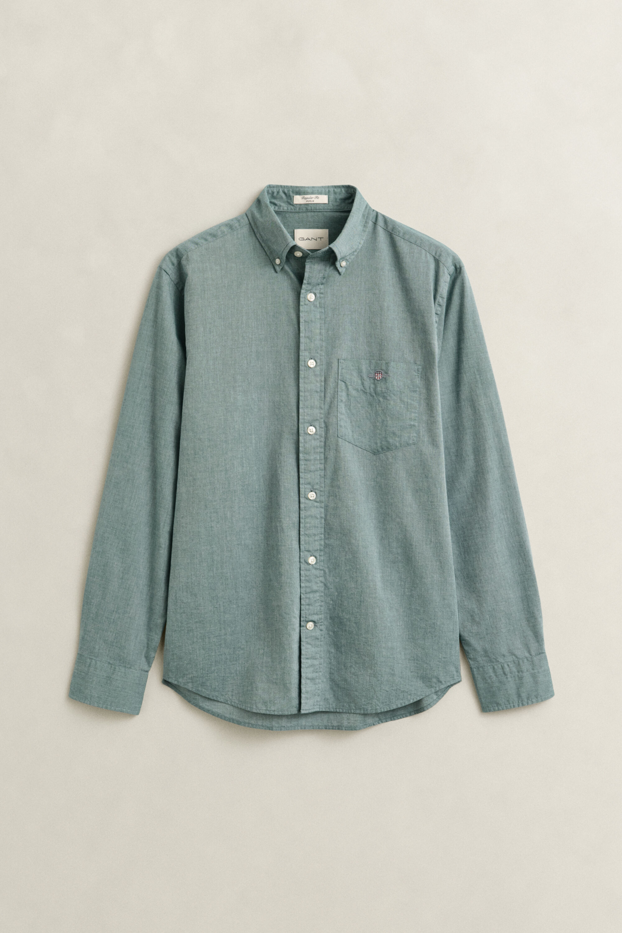 Regular fit klassisk poplin-skjorte