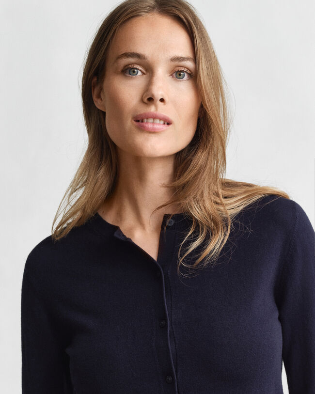 Let crewneck cardigan