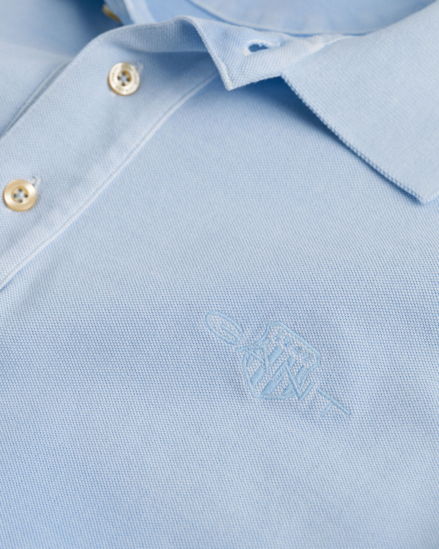 Spray-Dyed piqu&eacute; poloskjorte