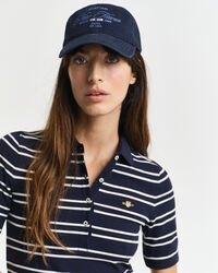 Stribet Shield piqu&eacute; polokjole