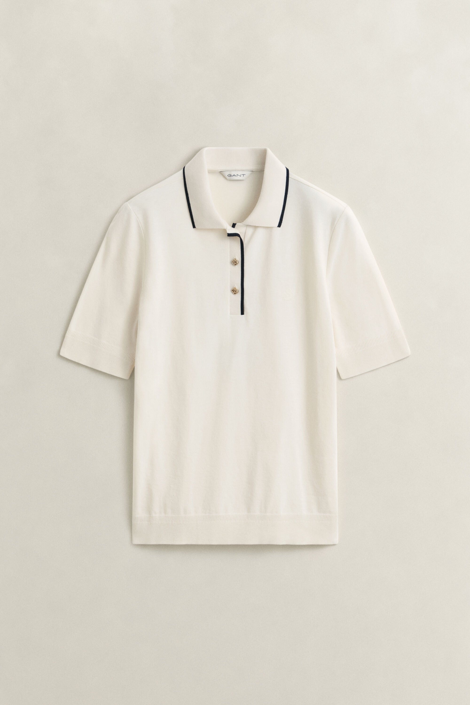 Sømløs polo-top