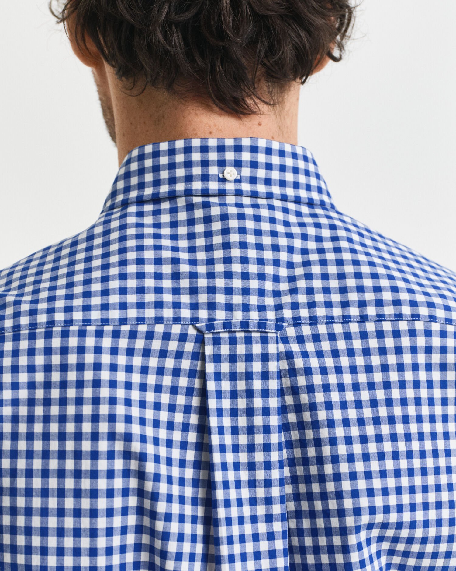 Regular fit klassisk gingham poplin-skjorte