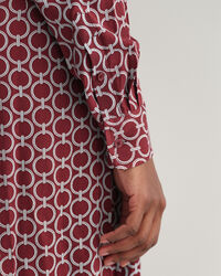 Slim fit Geometric skjortekjole