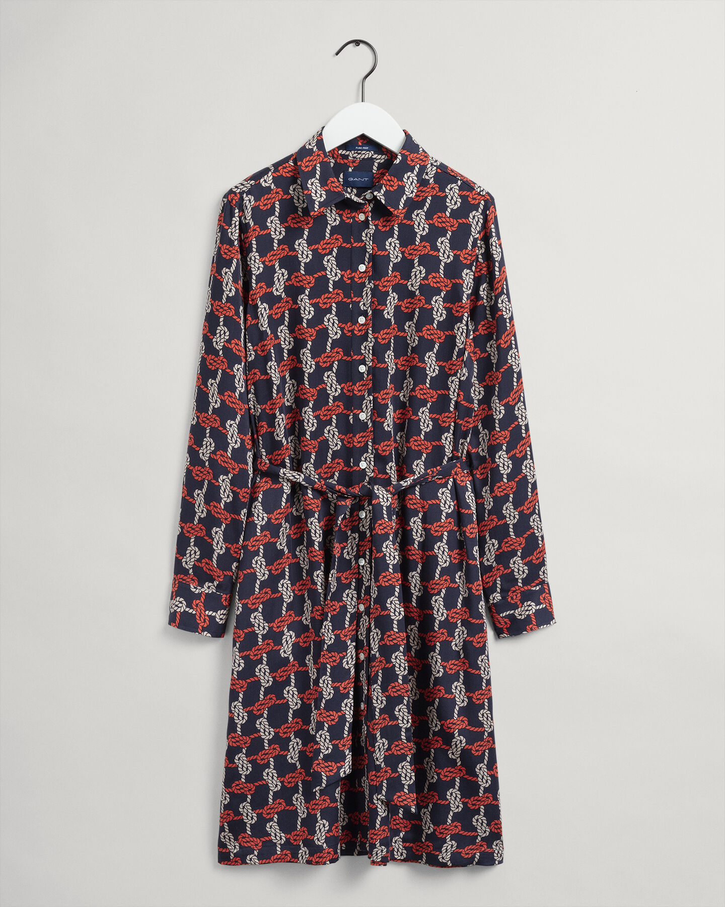 Pure Prep skjortekjole med Knot-tryk