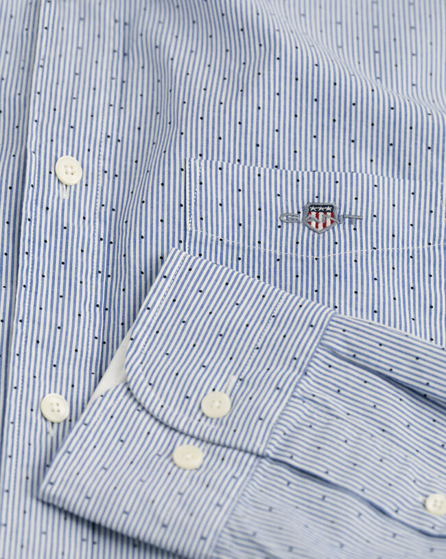 Regular fit banker prikket skjorte