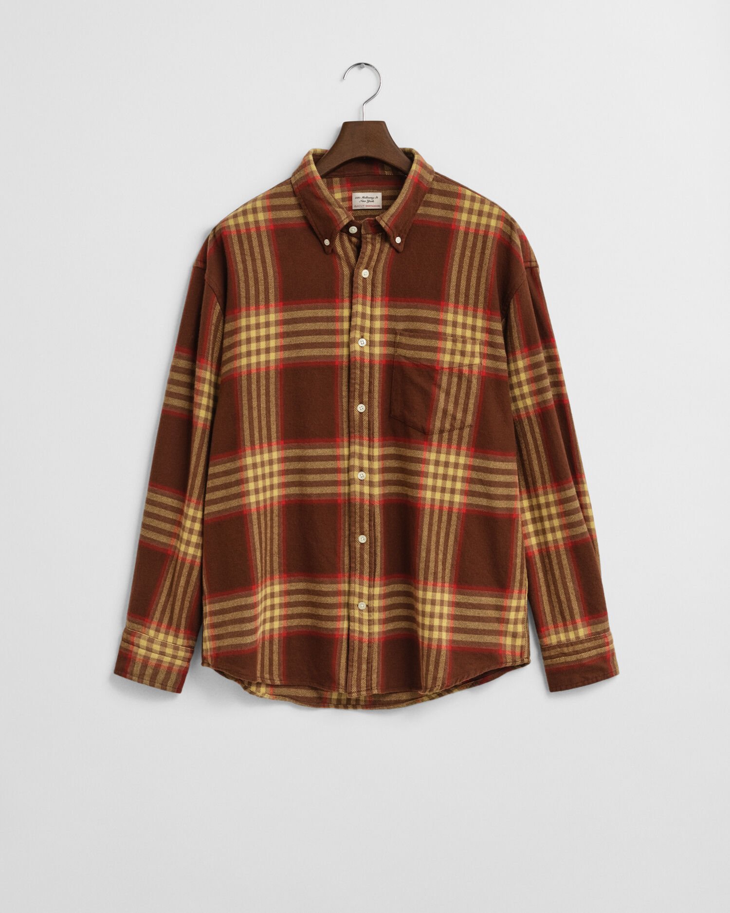 Oversized flannelskjorte i twill