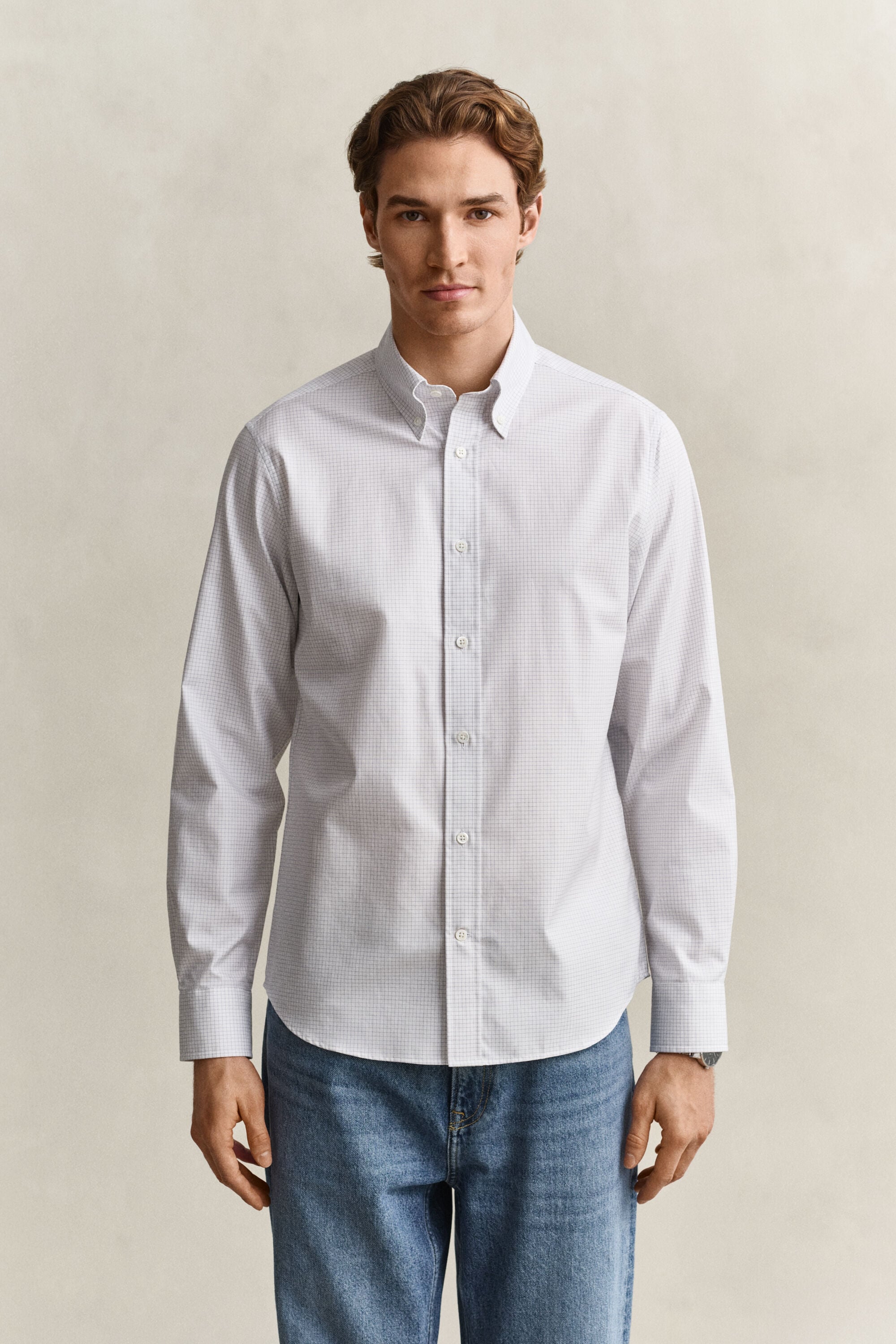 Ternet elegant skjorte i twill