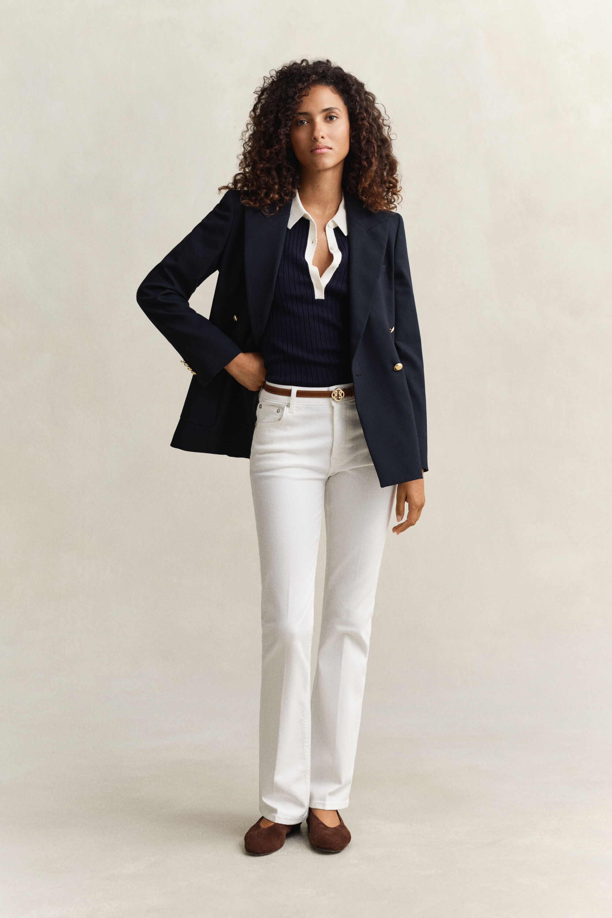 Jeans med svaj og stræk