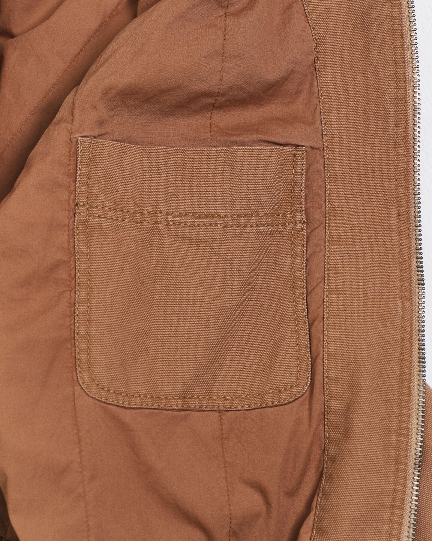 Lærredsjakke med hætte